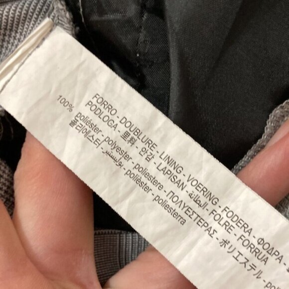 Zara Grey Plaid Ankle Pants - Picture 13 of 13